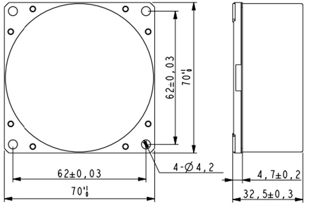 Küçük Boyutlu Kapalı Döngü Fiber Optik Giroskop Sıfır Tarafsızlık Dayanıklılık 0.2 ~ 0.8°/ 0
